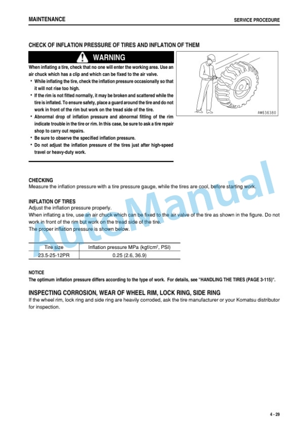 Komatsu GD825A-2 Motor Grader Operation and Maintenance Manual TEN00334-05 5 Komatsu GD825A-2 Motor Grader Operation and Maintenance Manual TEN00334-05 - Image 5