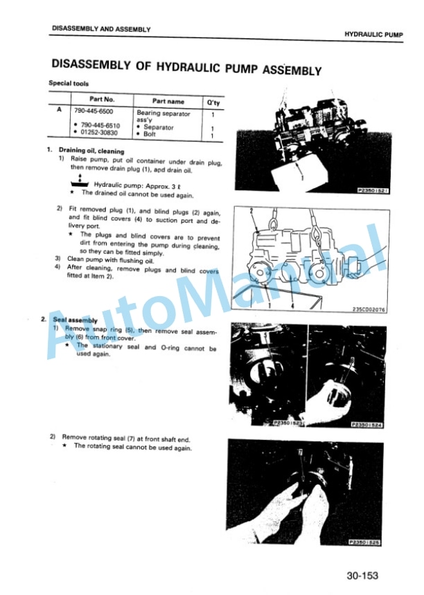 Komatsu GD825A-2 Motor Grader Shop Manual SEBMW010712 5 Komatsu GD825A-2 Motor Grader Shop Manual SEBMW010712 - Image 5
