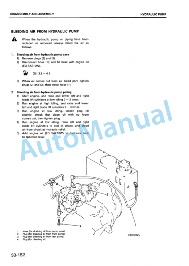 Komatsu GD825A-2 Motor Grader Shop Manual SEBMW010714 5 Komatsu GD825A-2 Motor Grader Shop Manual SEBMW010714 - Image 5