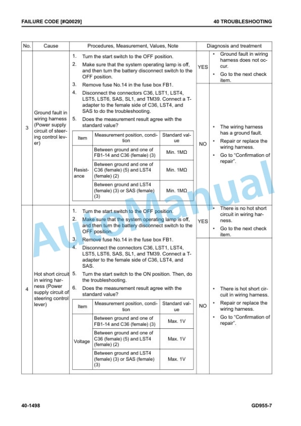 Komatsu GD955-7 Motor Grader Shop Manual SEN06936-03 4 Komatsu GD955-7 Motor Grader Shop Manual SEN06936-03 - Image 4