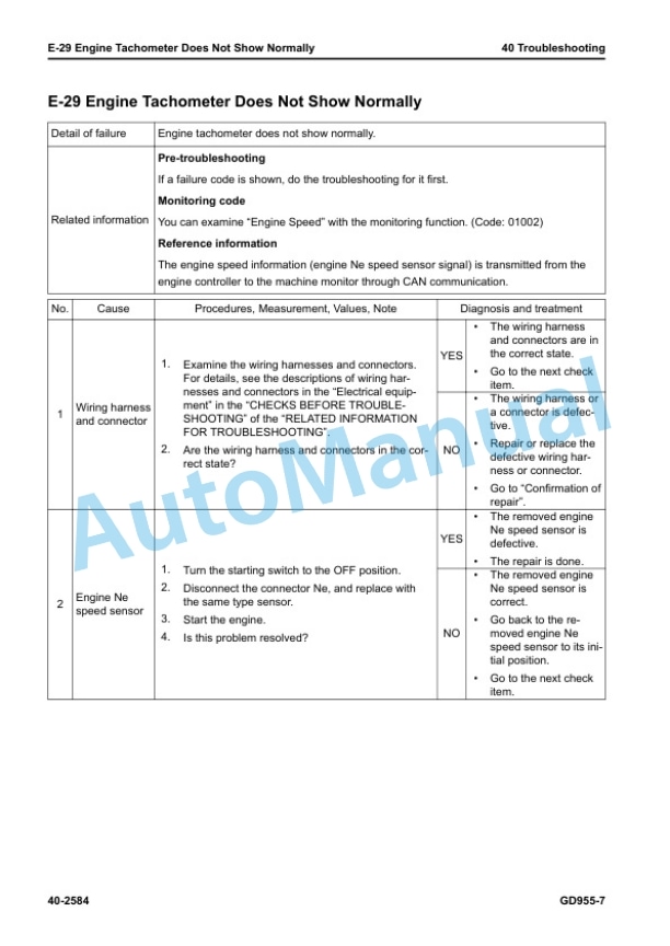 Komatsu GD955-7 Motor Grader Shop Manual SEN06936-04 5 Komatsu GD955-7 Motor Grader Shop Manual SEN06936-04 - Image 5