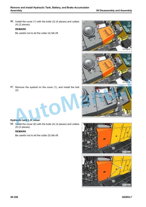 Komatsu GD955-7 Motor Grader Shop Manual SEN06936-05 5 Komatsu GD955-7 Motor Grader Shop Manual SEN06936-05 - Image 5