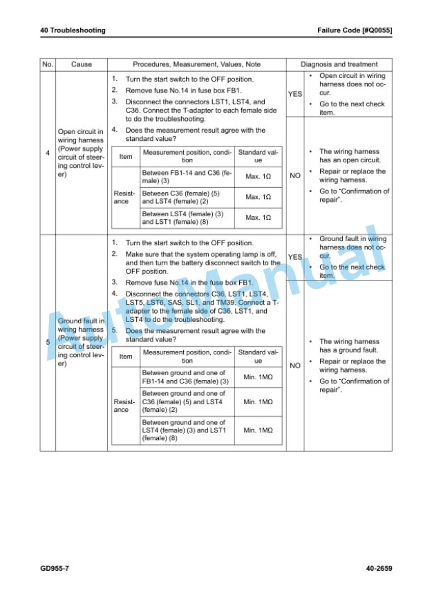 Komatsu GD955-7 Motor Grader Shop Manual SEN06936-07 4 Komatsu GD955-7 Motor Grader Shop Manual SEN06936-07 - Image 4