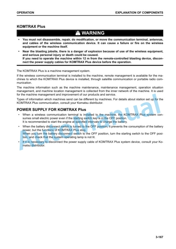 Komatsu GD955-7R Motor Grader Operation and Maintenance Manual PEN01828-00 3 Komatsu GD955-7R Motor Grader Operation and Maintenance Manual PEN01828-00 - Image 3
