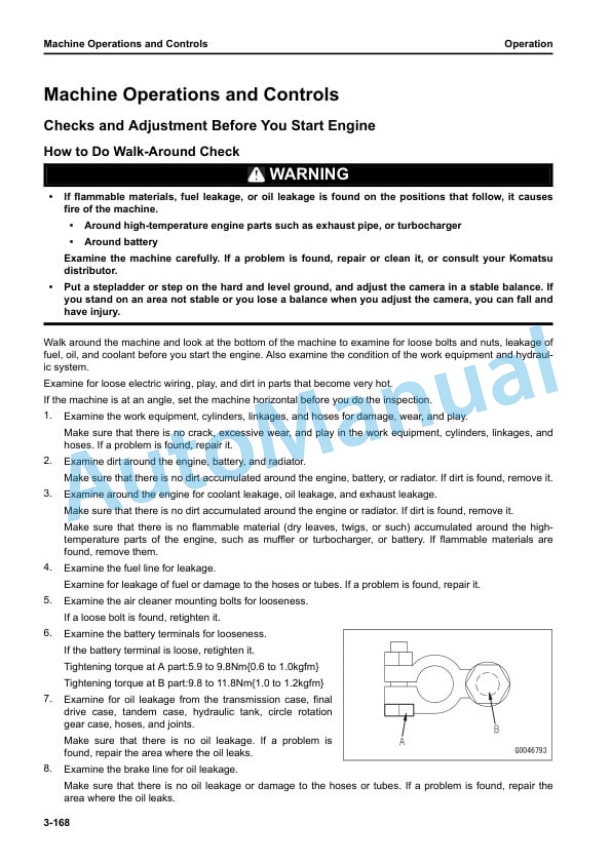 Komatsu GD955-7R Motor Grader Operation and Maintenance Manual PEN01828-01 3 Komatsu GD955-7R Motor Grader Operation and Maintenance Manual PEN01828-01 - Image 3
