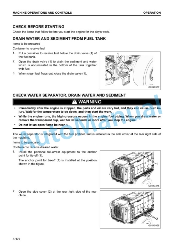 Komatsu GD955-7R Motor Grader Operation and Maintenance Manual PEN01885-00 3 Komatsu GD955-7R Motor Grader Operation and Maintenance Manual PEN01885-00 - Image 3
