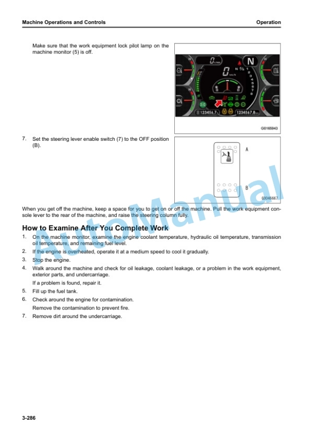 Komatsu GD955-7R Motor Grader Operation and Maintenance Manual PEN01885-01 4 Komatsu GD955-7R Motor Grader Operation and Maintenance Manual PEN01885-01 - Image 4