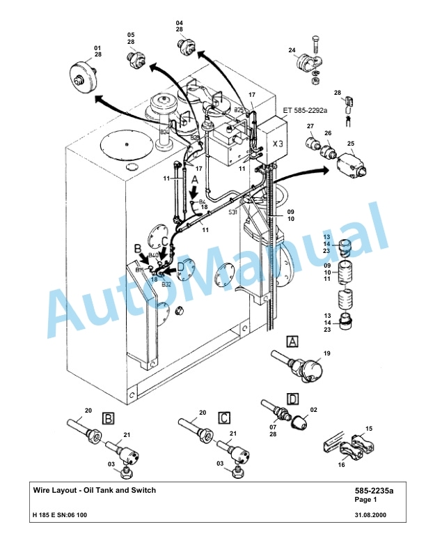 Komatsu H185E Hydraulic Mining Excavator Parts Manual G06100 4 Komatsu H185E Hydraulic Mining Excavator Parts Manual G06100-4