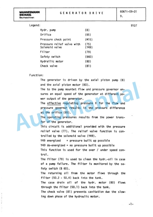 Komatsu H185S Hydraulic Shovel Shop Manual H185S06081SM 5 Komatsu H185S Hydraulic Shovel Shop Manual H185S06081SM - Image 5
