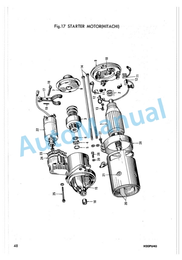 Komatsu H20PU40 Gasoline Engine Parts Manual H20PU40-PE2-5