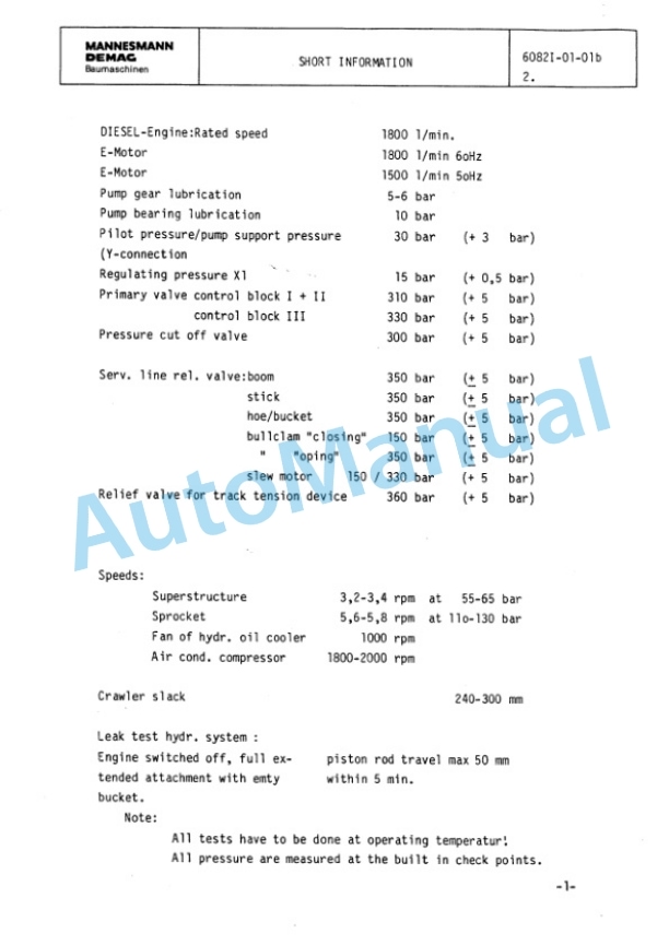 Alternative view of Komatsu H285S Hydraulic Shovel Shop Manual H285S78094SM