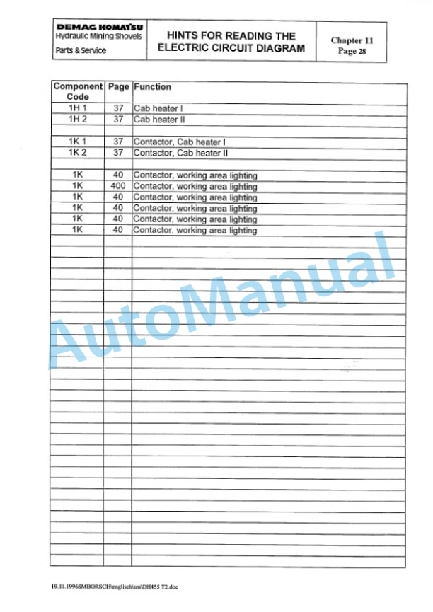 Komatsu H455D Shovel Shop Manual SM15003 5 Komatsu H455D Shovel Shop Manual SM15003 - Image 5