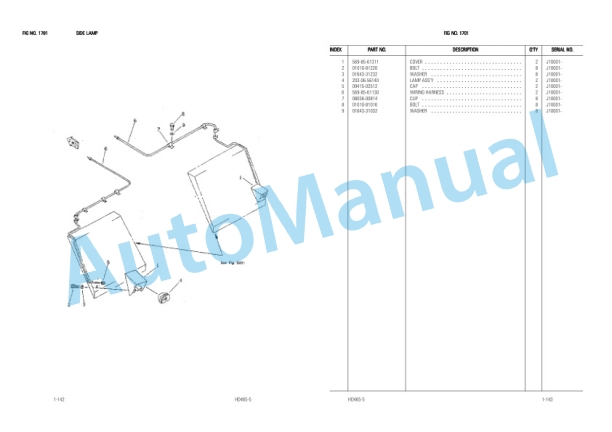 Komatsu H465-5, SAA6D170E-2A Parts Manual LEPB0H4600 3 Komatsu H465-5, SAA6D170E-2A Parts Manual LEPB0H4600-3