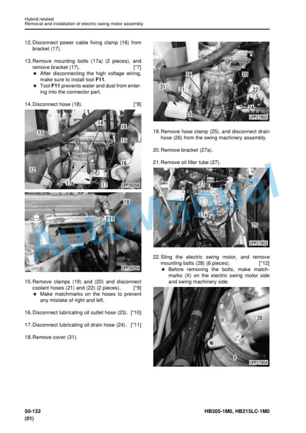 Komatsu HB205-1M0, HB215LC-1M0 Hydraulic Excavator Shop Manual SEN06250-01 5 Komatsu HB205-1M0, HB215LC-1M0 Hydraulic Excavator Shop Manual SEN06250-01 - Image 5