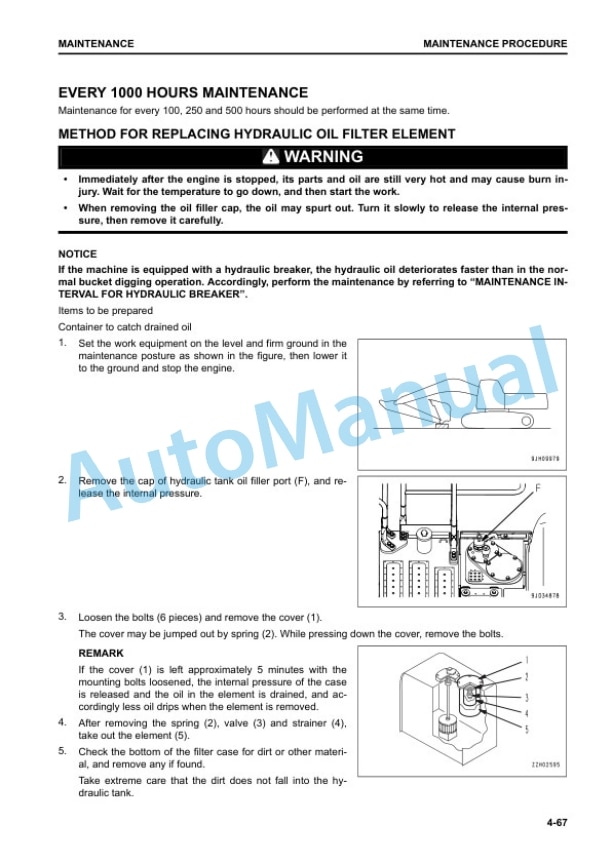Komatsu HB215LC-3 Hydraulic Excavator Operation and Maintenance Manual PEN01126-02 5 Komatsu HB215LC-3 Hydraulic Excavator Operation and Maintenance Manual PEN01126-02 - Image 5
