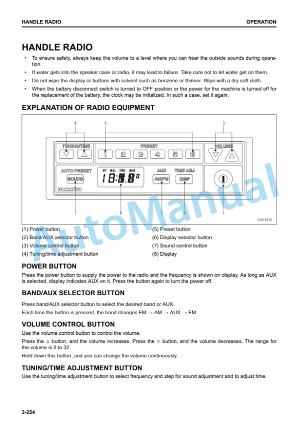 Komatsu HB215LC-3 Hydraulic Excavator Operation and Maintenance Manual PEN01677-02 4 Komatsu HB215LC-3 Hydraulic Excavator Operation and Maintenance Manual PEN01677-02 - Image 4