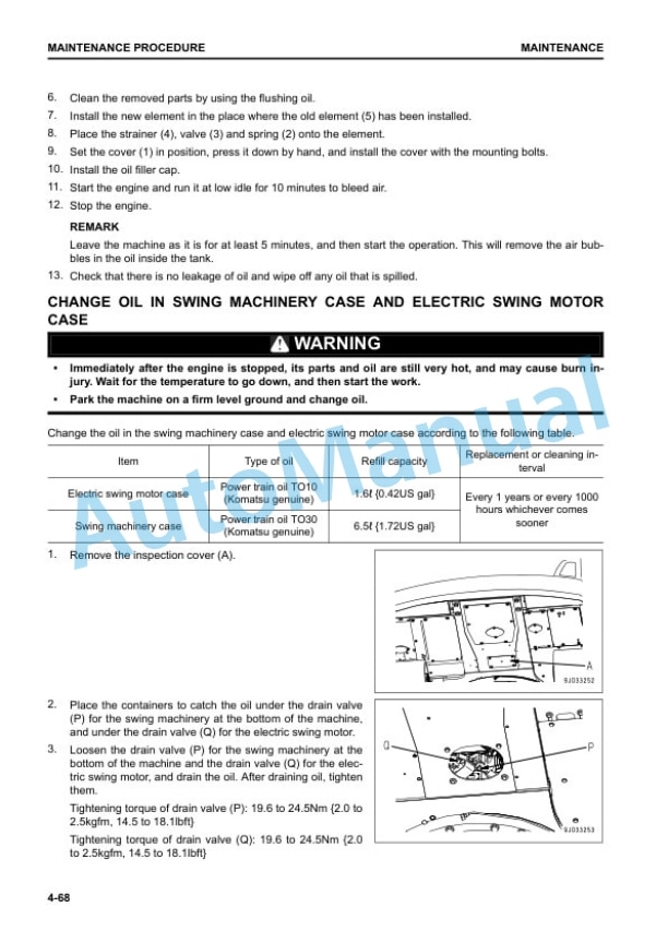 Komatsu HB215LC-3 Hydraulic Excavator Operation and Maintenance Manual TEN00979-04 5 Komatsu HB215LC-3 Hydraulic Excavator Operation and Maintenance Manual TEN00979-04 - Image 5
