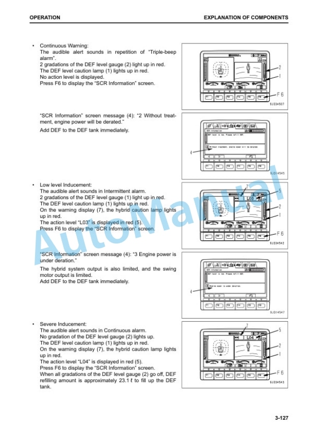 Komatsu HB215LC-3 Hydraulic Excavator Operation and Maintenance Manual UENAM01520 3 Komatsu HB215LC-3 Hydraulic Excavator Operation and Maintenance Manual UENAM01520 - Image 3