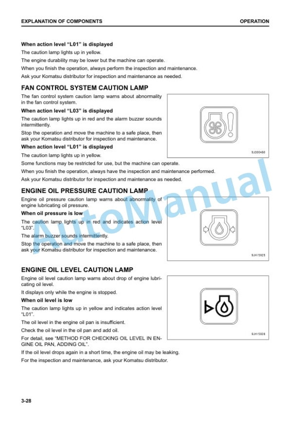 Komatsu HB215LC-3 Hydraulic Excavator Operation and Maintenance Manual UENAM01525 2 Komatsu HB215LC-3 Hydraulic Excavator Operation and Maintenance Manual UENAM01525 - Image 2