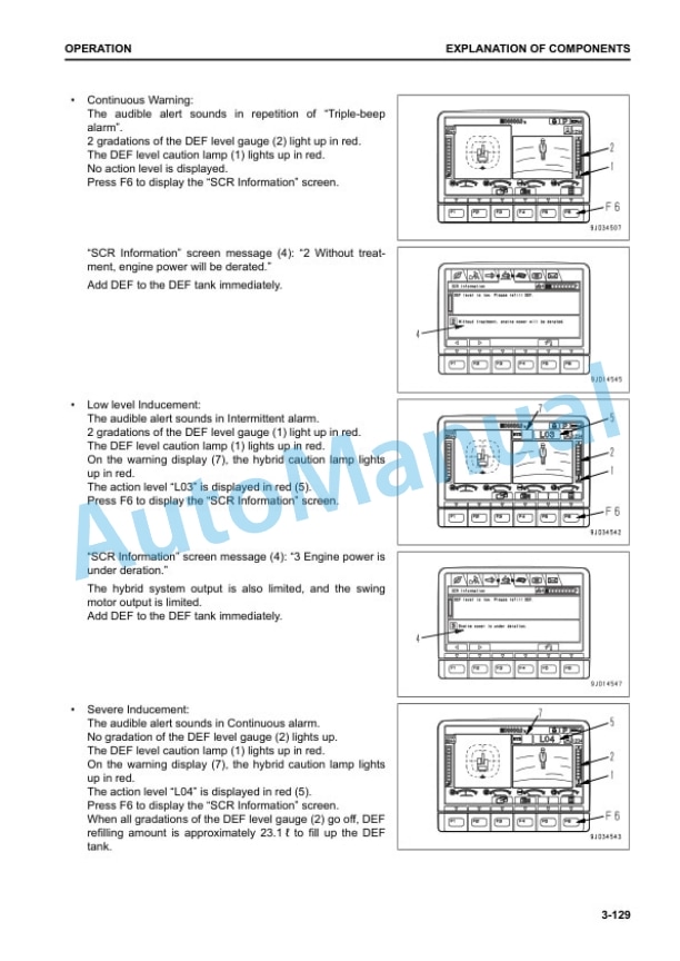 Komatsu HB215LC-3 Hydraulic Excavator Operation and Maintenance Manual UENAM01525 3 Komatsu HB215LC-3 Hydraulic Excavator Operation and Maintenance Manual UENAM01525 - Image 3