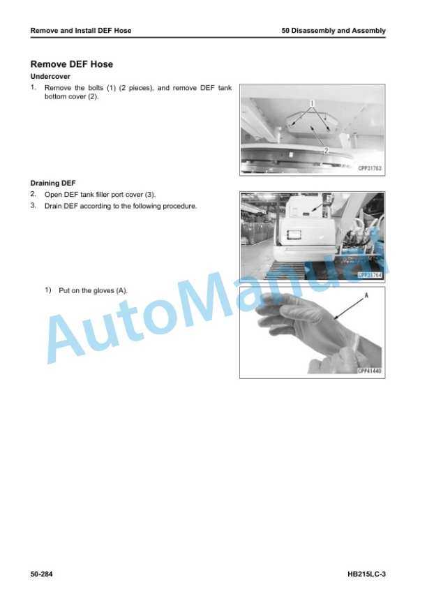 Komatsu HB215LC-3 Hydraulic Excavator Shop Manual SEN06629-15 5 Komatsu HB215LC-3 Hydraulic Excavator Shop Manual SEN06629-15 - Image 5
