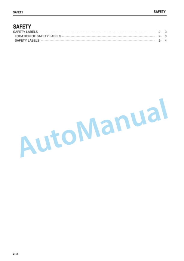 Komatsu HB335-1, HB335LC-1, HB365-1, HB365LC-1 Hybrid Hydraulic Excavator Operation and Maintenance Manual TEN00646-00 3 Komatsu HB335-1, HB335LC-1, HB365-1, HB365LC-1 Hybrid Hydraulic Excavator Operation and Maintenance Manual TEN00646-00 - Image 3