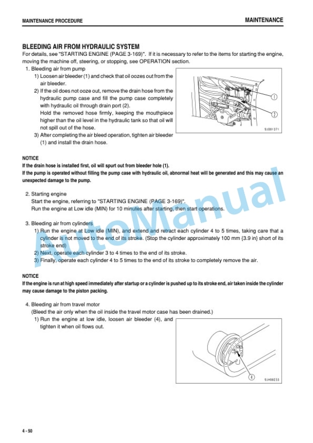 Komatsu HB335-1, HB335LC-1, HB365-1, HB365LC-1 Hydraulic Excavator Operation and Maintenance Manual PEN01851-00-5