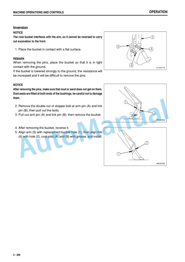 Komatsu HB335-1, HB335LC-1, HB365-1, HB365LC-1 Hydraulic Excavator Operation and Maintenance Manual TEN00636-04-4