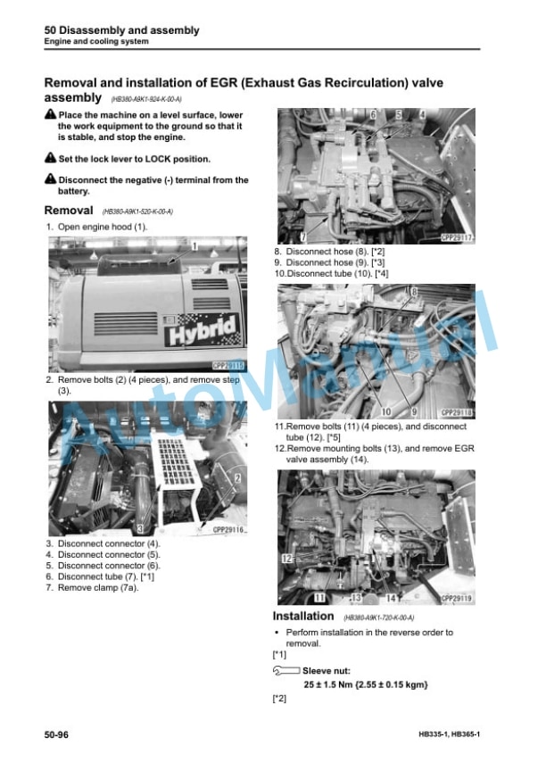 Komatsu HB335-1, HB335LC-1, HB365-1, HB365LC-1 Hydraulic Excavator Shop Manual SEN06366-04 5 Komatsu HB335-1, HB335LC-1, HB365-1, HB365LC-1 Hydraulic Excavator Shop Manual SEN06366-04 - Image 5
