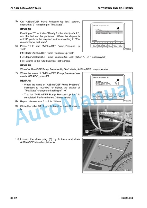 Alternative view of Komatsu HB365LC-3, HB365NLC-3 Hydraulic Excavator Shop Manual UENBM00451