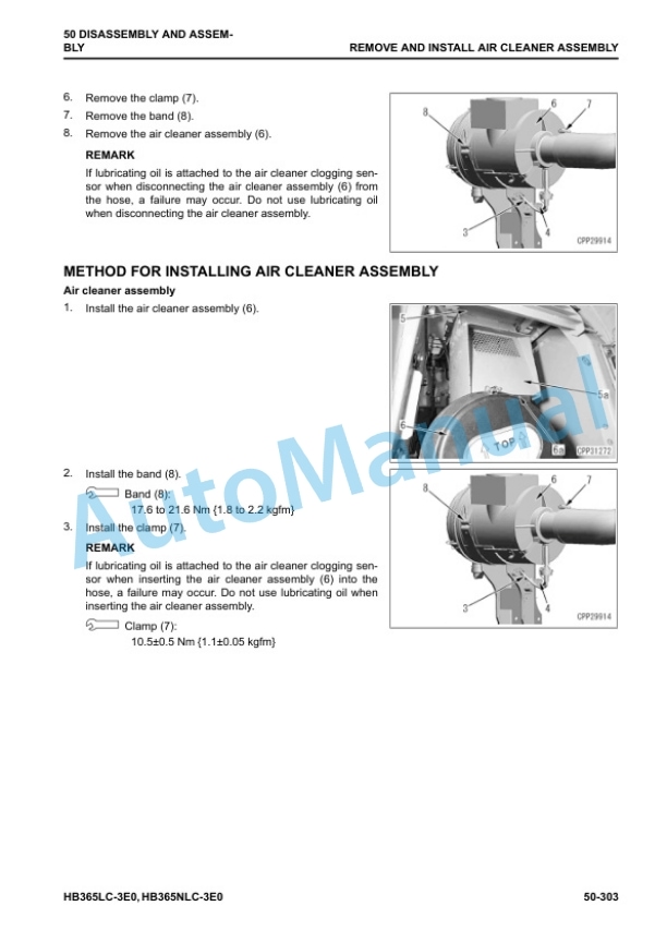 Komatsu HB365LC-3, HB365NLC-3 Hydraulic Excavator Shop Manual UENBM00523 5 Komatsu HB365LC-3, HB365NLC-3 Hydraulic Excavator Shop Manual UENBM00523 - Image 5