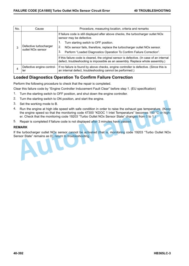 Komatsu HB365LC-3 Hybrid Hydraulic Excavator Shop Manual SEN06598-03 3 Komatsu HB365LC-3 Hybrid Hydraulic Excavator Shop Manual SEN06598-03 - Image 3