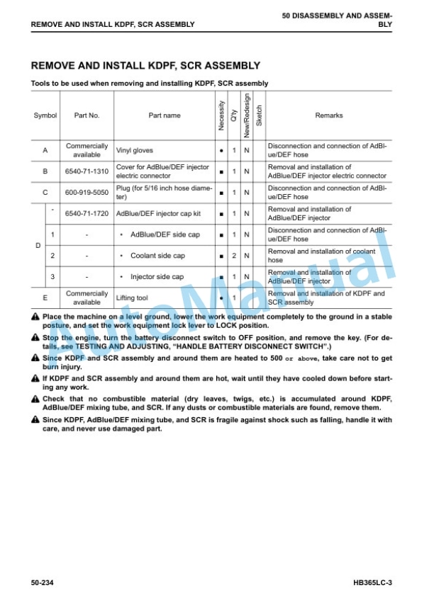 Komatsu HB365LC-3 Hybrid Hydraulic Excavator Shop Manual SEN06598-03 5 Komatsu HB365LC-3 Hybrid Hydraulic Excavator Shop Manual SEN06598-03 - Image 5