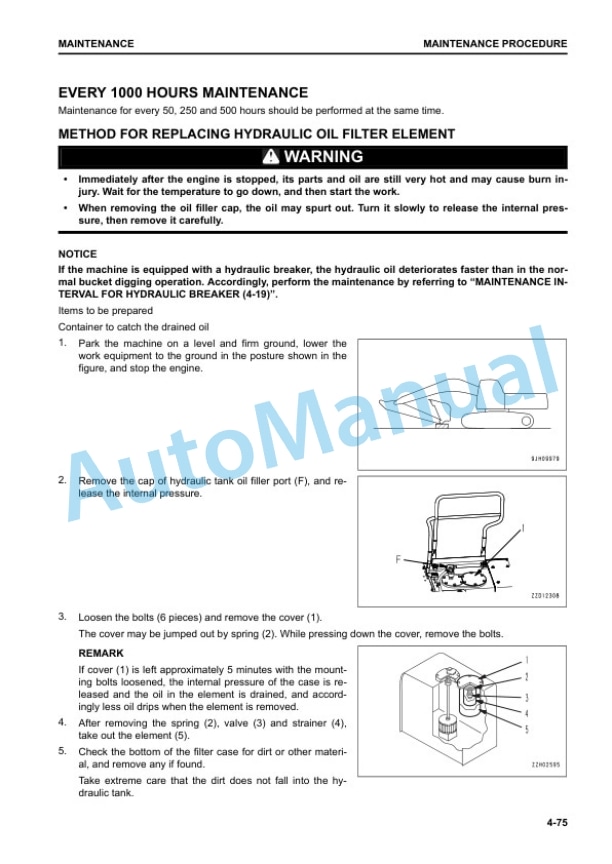 Komatsu HB365LC-3 Hydraulic Excavator Operation and Maintenance Manual TEN00980-04 5 Komatsu HB365LC-3 Hydraulic Excavator Operation and Maintenance Manual TEN00980-04 - Image 5