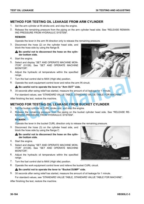 Alternative view of Komatsu HB365LC-3 Hydraulic Excavator Shop Manual SEN06598-11