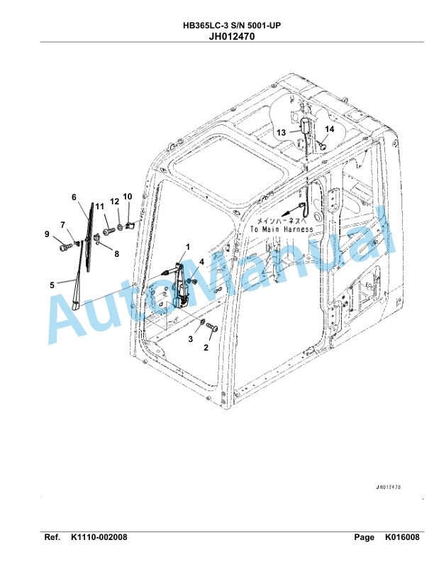 Komatsu HB365LC-3 Parts Manual 5001-UP 4 Komatsu HB365LC-3 Parts Manual 5001-UP-4