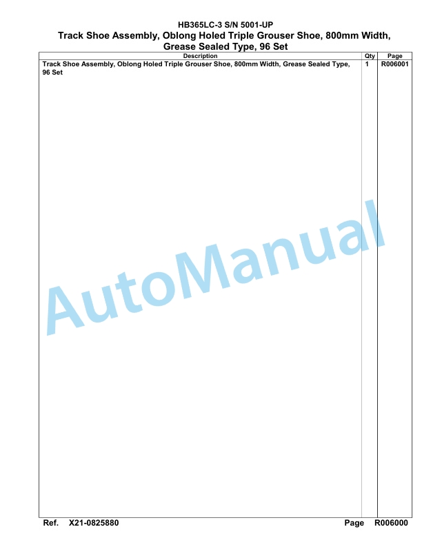 Komatsu HB365LC-3 Parts Manual 5001-UP 5 Komatsu HB365LC-3 Parts Manual 5001-UP-5