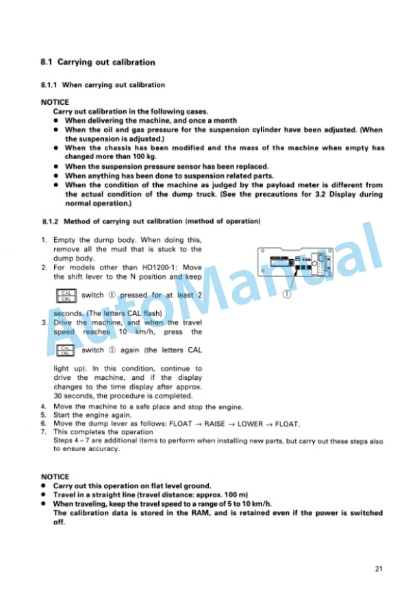 Komatsu HD1200-1, HD985-3, HD785-5, HD785-3, HD605-5, HD465-5, HD405-6, HD325-6 Payload Meter II Operation and Maintenance Manual SEAT000903 3 Komatsu HD1200-1, HD985-3, HD785-5, HD785-3, HD605-5, HD465-5, HD405-6, HD325-6 Payload Meter II Operation and Maintenance Manual SEAT000903 - Image 3