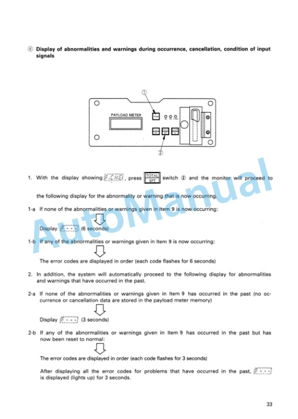 Komatsu HD1200-1, HD985-3, HD785-5, HD785-3, HD605-5, HD465-5, HD405-6, HD325-6 Payload Meter II Operation and Maintenance Manual SEAT000903 4 Komatsu HD1200-1, HD985-3, HD785-5, HD785-3, HD605-5, HD465-5, HD405-6, HD325-6 Payload Meter II Operation and Maintenance Manual SEAT000903 - Image 4