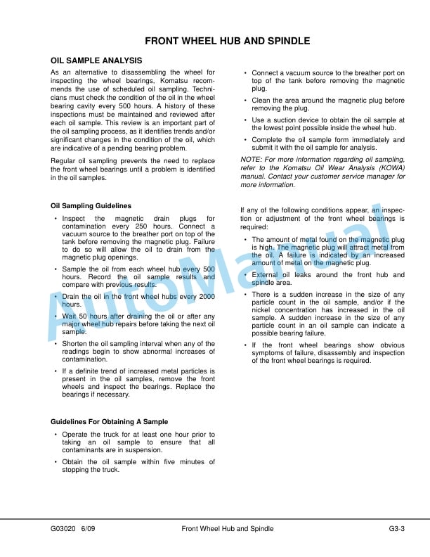 Komatsu HD1500-5 Dump Truck Shop Manual CEBM012601 4 Komatsu HD1500-5 Dump Truck Shop Manual CEBM012601 - Image 4