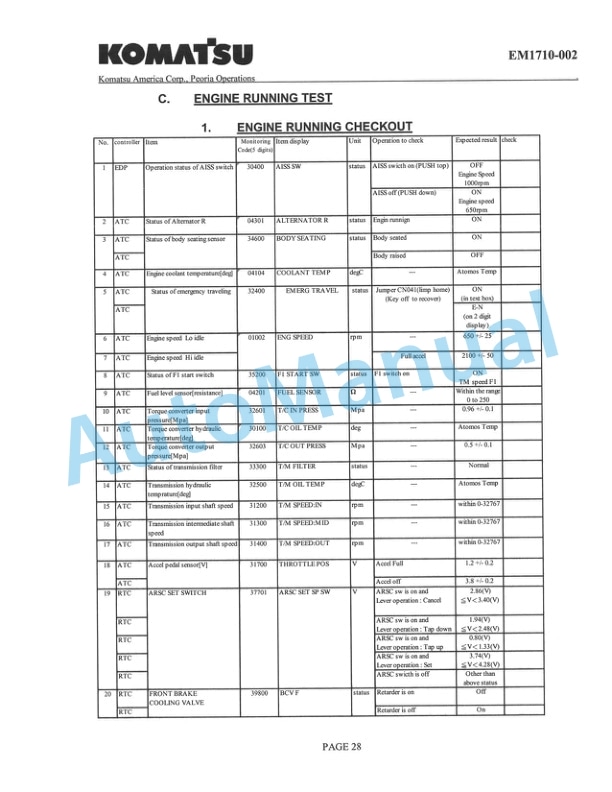Komatsu HD1500-7 Dump Truck Field Assembly Instruction CEAW004902 5 Komatsu HD1500-7 Dump Truck Field Assembly Instruction CEAW004902 - Image 5