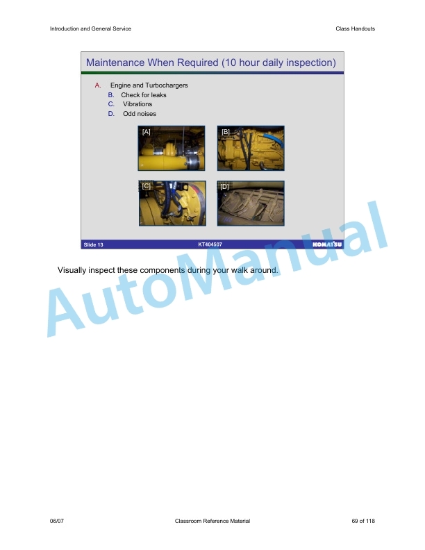 Komatsu HD1500-7 Dump Truck Introduction General Service 4 Komatsu HD1500-7 Dump Truck Introduction General Service-4
