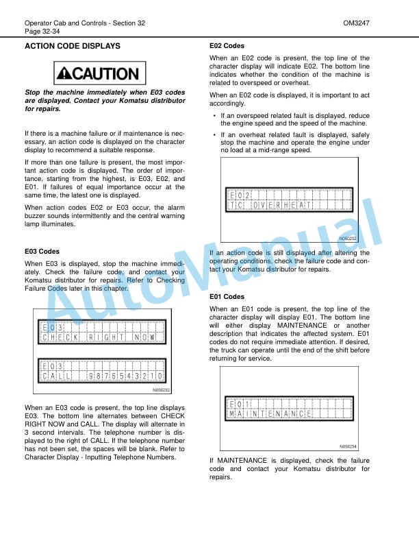 Komatsu HD1500-7 Dump Truck Operation and Maintenance Manual TEN00652-02 4 Komatsu HD1500-7 Dump Truck Operation and Maintenance Manual TEN00652-02 - Image 4