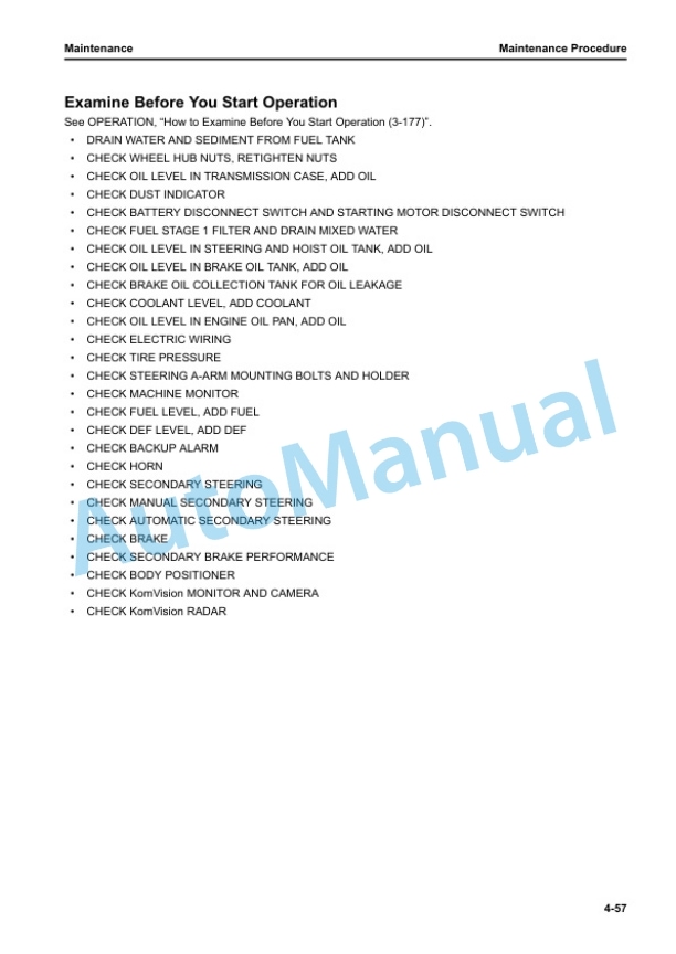 Komatsu HD1500-8E0 Dump Truck Operation and Maintenance Manual TEN01161-00 5 Komatsu HD1500-8E0 Dump Truck Operation and Maintenance Manual TEN01161-00 - Image 5