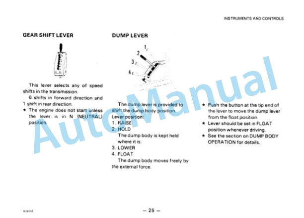 Komatsu HD205-3 Dump Truck Operation and Maintenance Manual SEAM05670300 2 Komatsu HD205-3 Dump Truck Operation and Maintenance Manual SEAM05670300 - Image 2