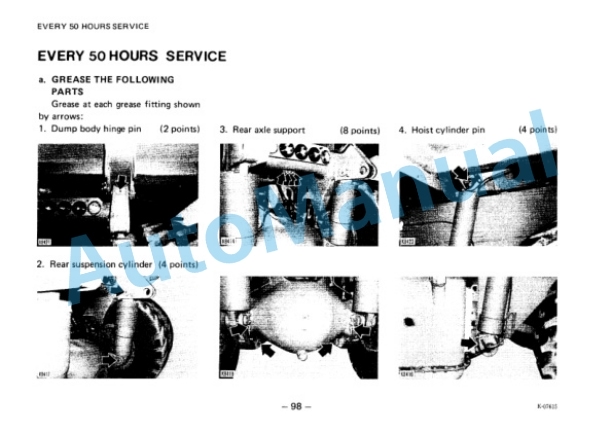 Komatsu HD320-3, HD325-3 Dump Truck Operation and Maintenance Manual SEAM566D01 4 Komatsu HD320-3, HD325-3 Dump Truck Operation and Maintenance Manual SEAM566D01 - Image 4