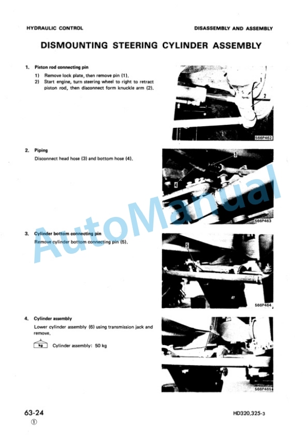 Komatsu HD320-3, HD325-3 Dump Truck Shop Manual SEBM0566D03 5 Komatsu HD320-3, HD325-3 Dump Truck Shop Manual SEBM0566D03 - Image 5