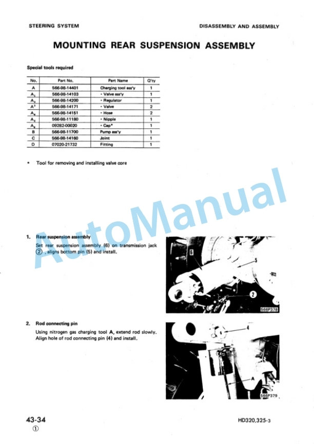 Komatsu HD320-3, HD325-3 Shop Manual SEBM0566D03 4 Komatsu HD320-3, HD325-3 Shop Manual SEBM0566D03 - Image 4