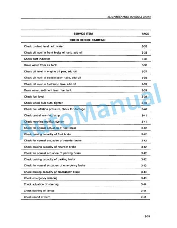 Komatsu HD325-6 Dump Truck Operation and Maintenance Manual SEAM000807 4 Komatsu HD325-6 Dump Truck Operation and Maintenance Manual SEAM000807 - Image 4