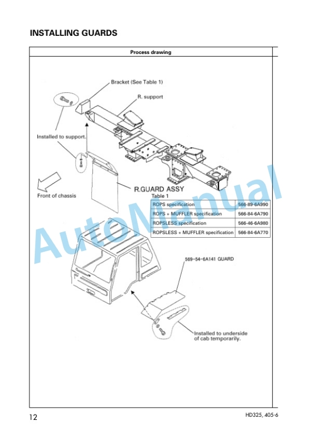 Komatsu HD325-6, HD405-6 Dump Truck Field Assembly Instruction GEN00020-00 2 Komatsu HD325-6, HD405-6 Dump Truck Field Assembly Instruction GEN00020-00 - Image 2